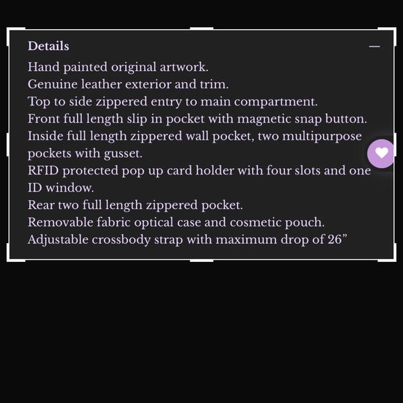 NWT Anuschka hand painted artwork on this beautiful leather bag. *dust bag incl* - Picture 14 of 16